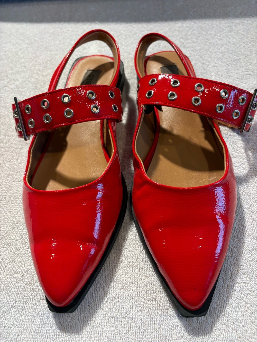 Steve Madden Greya Red Patent Slingback Flats – Size 8.5 - Picture 5 of 11